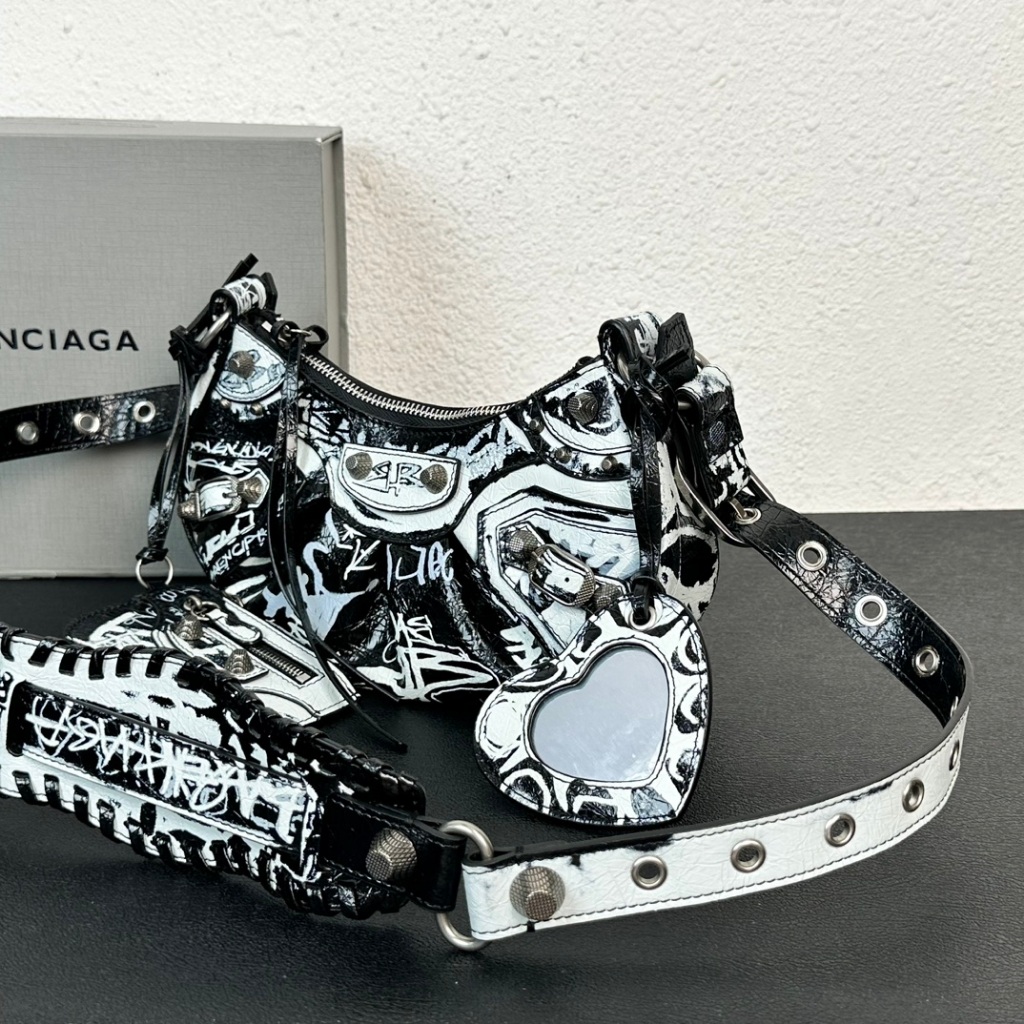 Balenciaga Le Cagole Half Moon Underarm Dumplings and Graffiti Collection