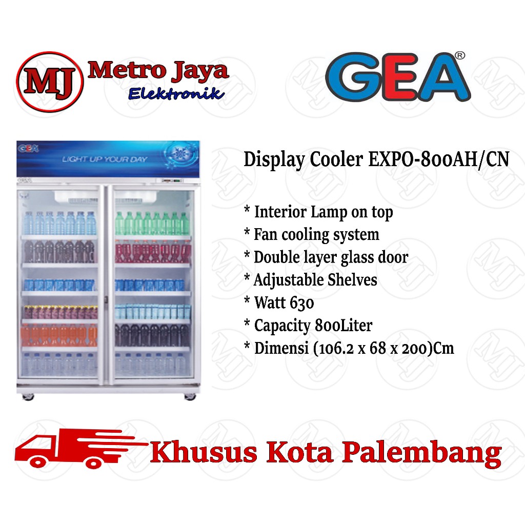 SHOWCASE 2 Pintu GEA EXPO 800 AH/CN CHILLER GEA LEMARI PENDINGIN