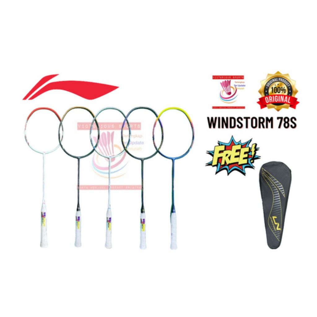 RAKET BADMINTON LINING WINDSTORM 78S 78 S 78 SERIES ORIGINAL
