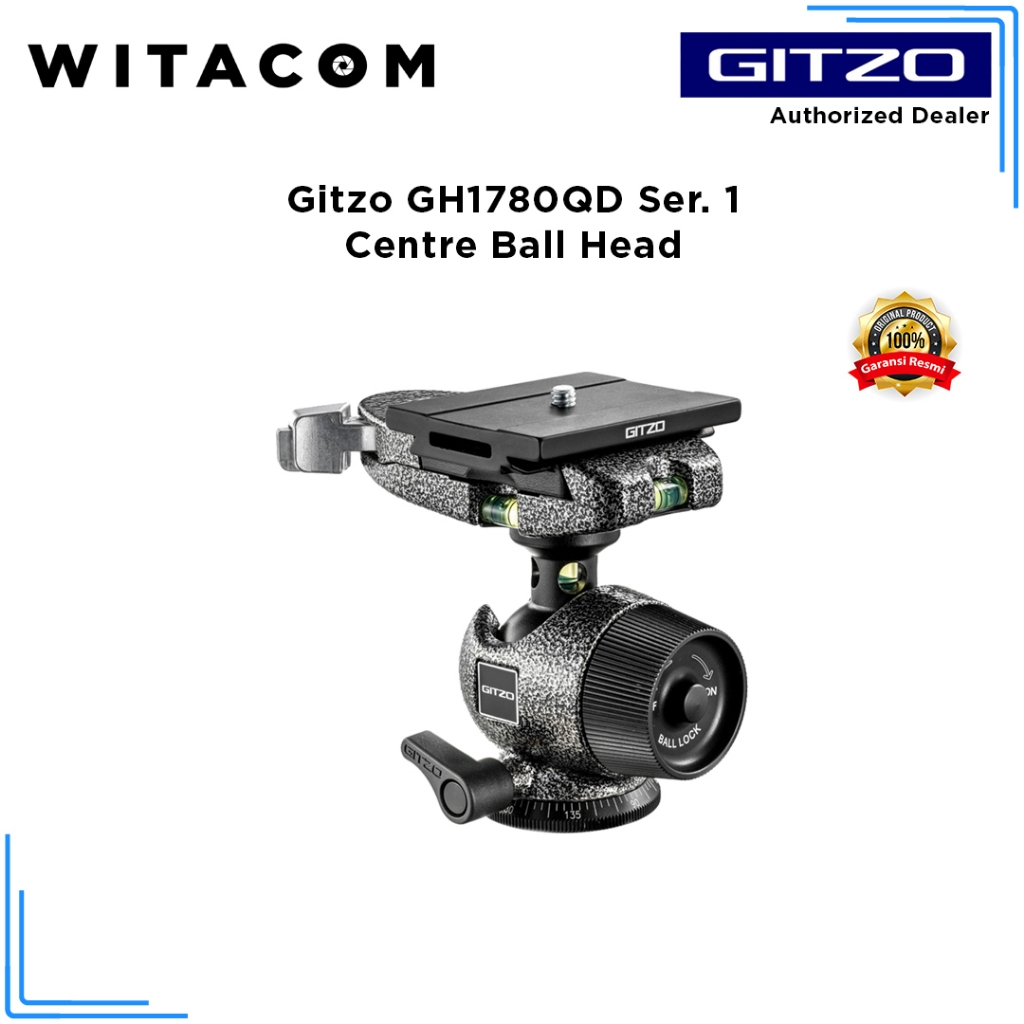 Gitzo GI-GH1780QD Series 1 Quick Release D Centre Ball Head - Original