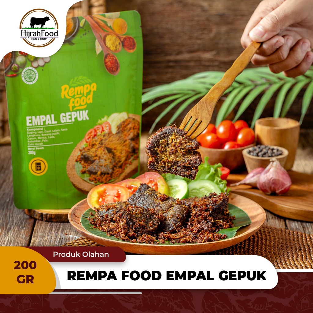 

Rempa Food Daging Empal Gepuk Sapi Siap Goreng / Masak - (Qty. 200 gr)