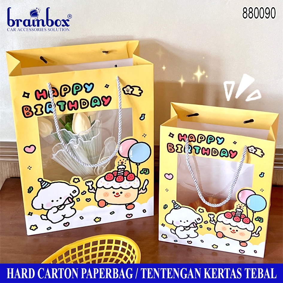 

Goodie Bag Mika Transparant Kantong Tentengan Kertas Ulang Tahun Paperbag Tas Kado