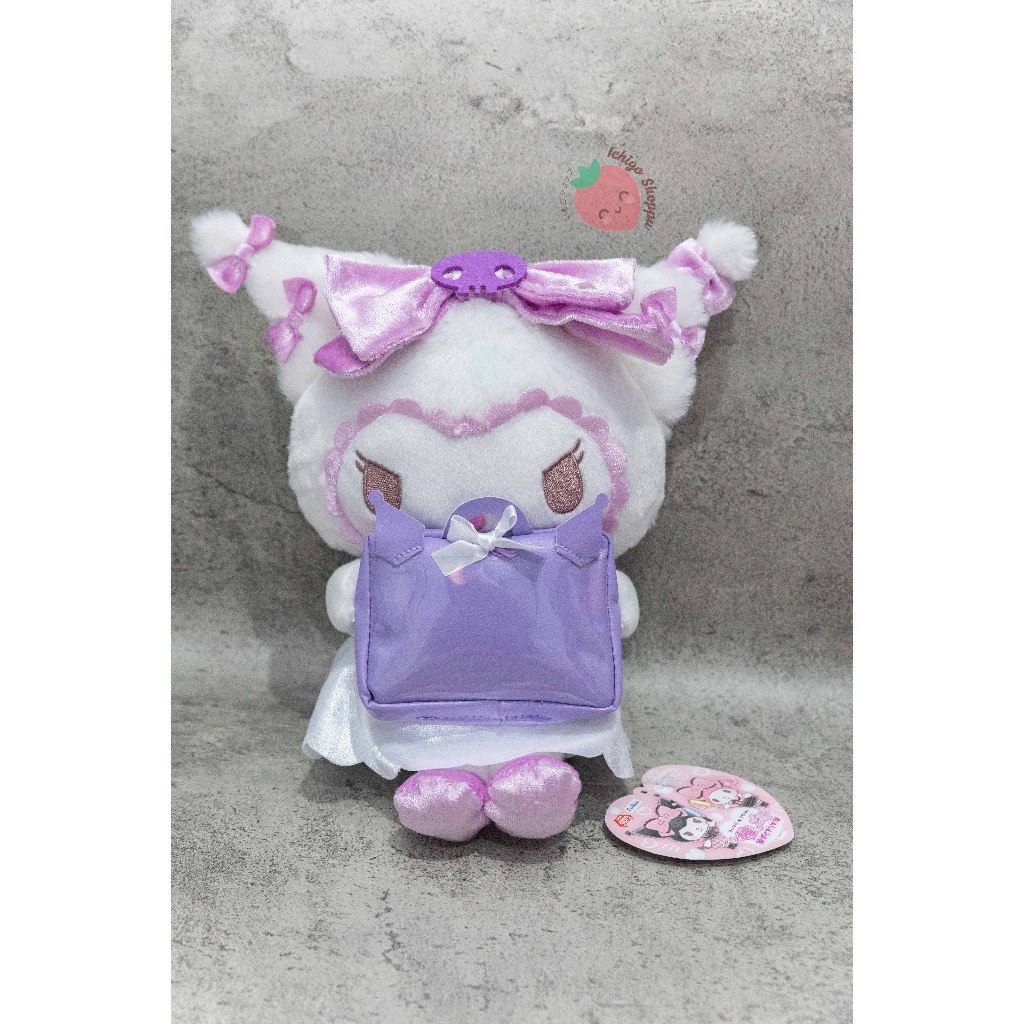 Sanrio Kuromi P Style Oshigoto Diary Holding Tote Bag Plush Doll FURYU