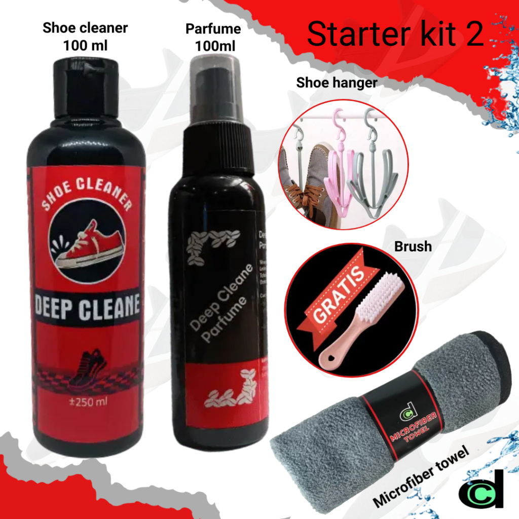 Deepcleane Cairan Pembersih Sepatu Tinggal Semprot Shoes Cleaner Pembersih Sepatu Sabun Sepatu Unyellowing Shoes