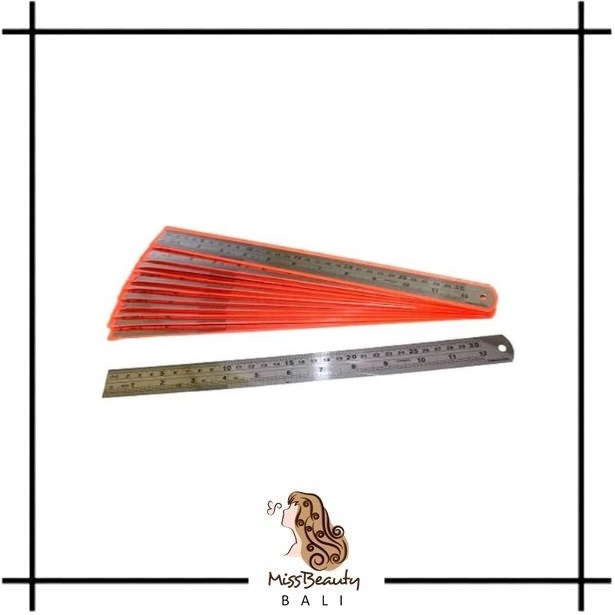 

Penggaris Besi 30 cm Butterfly / Stainless Steel Ruler / Garisan Premium