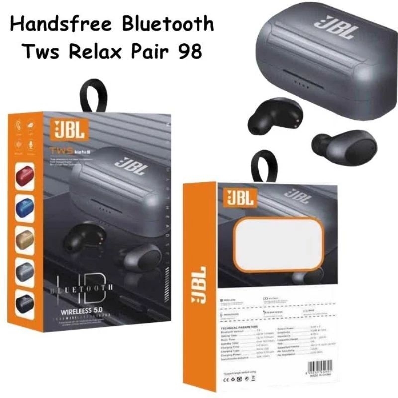 Headset Bluetooth JBL Relax TWS True Wireless Earbuds Bluetooth V5.0