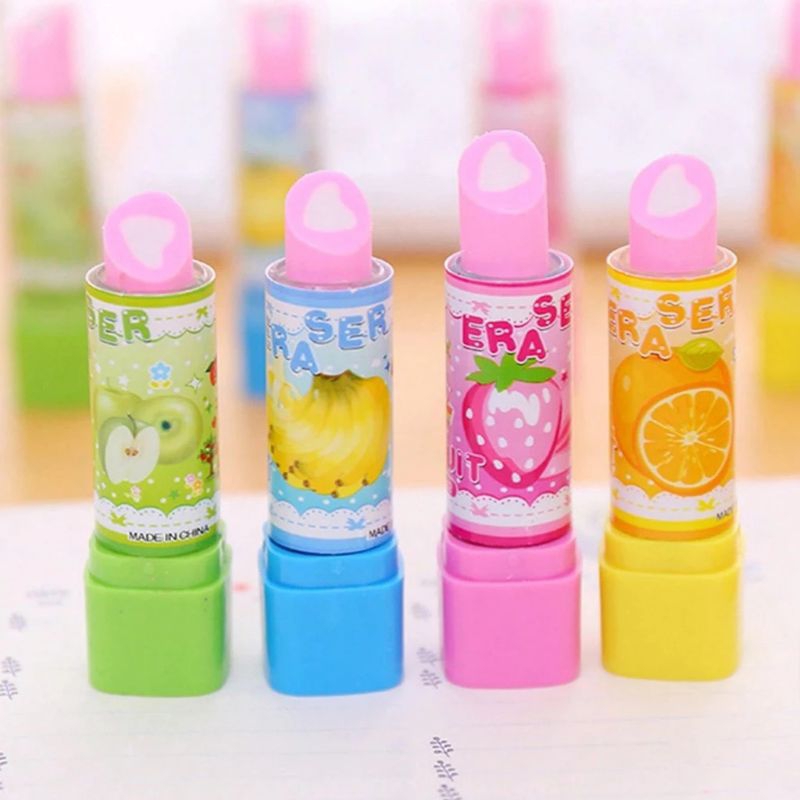 

PENGHAPUS KARAKTER LIPSTIK DENGAN TUTUP / PENGHAPUS MOTIF / ALAT TULIS LUCU / STIPPPA S067 Penghapus Pensil Bentuk Lipstik Warna Warni / Penghapus Pensil Lipstik / Lucu / Penghapus Pensil Murah / Penghapus karakter / Erases Pen murah bisa cod alat tulis