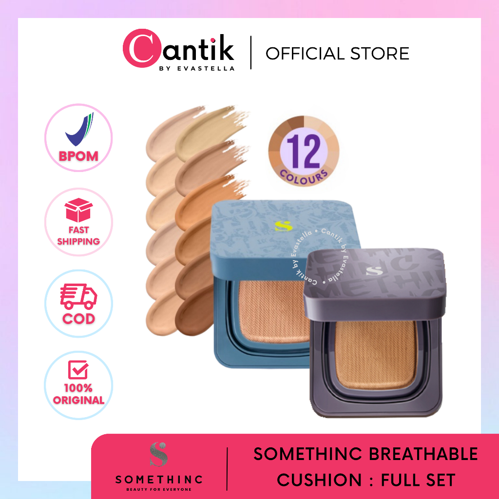 CANTIK - SOMETHINC COPY PASTE & HOOMAN Breathable Cushion Original - Somethinc Copy Paste Cushion - 