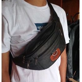 Tas Selempang Pria Kulit Asli Waistbag Pria Kulit /tas slempang Kulit Asli Anti Api