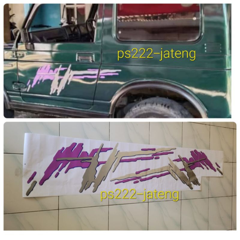 stiker list body suzuki katana pistol 97 / stiker katana pistol / stiker suzuki katana 97