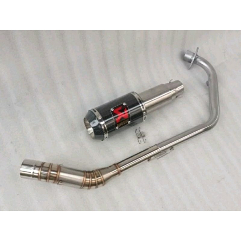 KNALPOT AKRAPOVIC CARBON VIXION, CBR FACELIFT,R15 GL, SONIC,FU, R15 V2,V3 TIGER