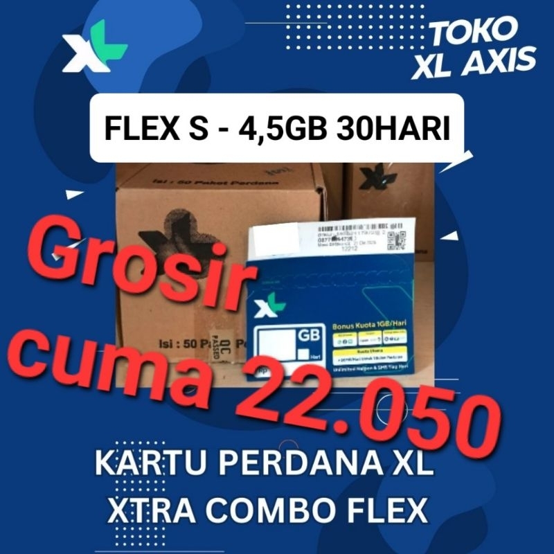 Kartu Perdana XL Kuota Data Xtra Combo Flex S 4,5Gb