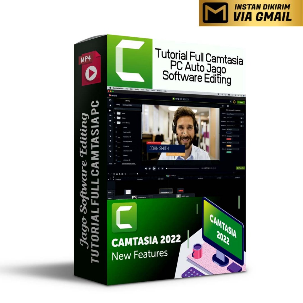 Tutorial Full Camtasia PC Auto Jago Software Editing