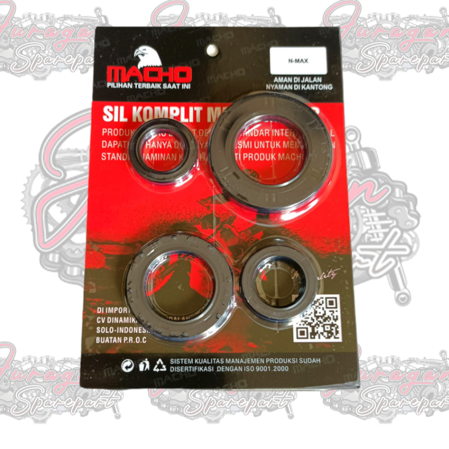 Seal Sil Komplit Oil Seal Kit  Nmax 155 N Max 155 Aerox 155 Lexi 155 Merk Macho