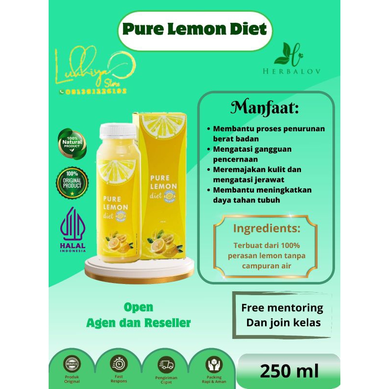 

PURE LEMON 250ml by HERBALOV