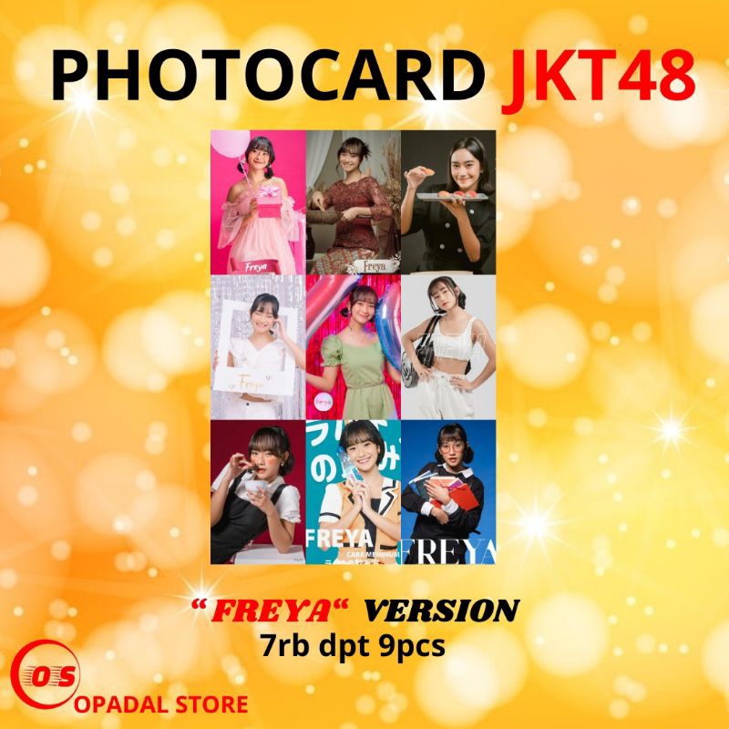 PHOTOCARD JKT48 "FREYA" VERSION 7rb dpt 9pcs