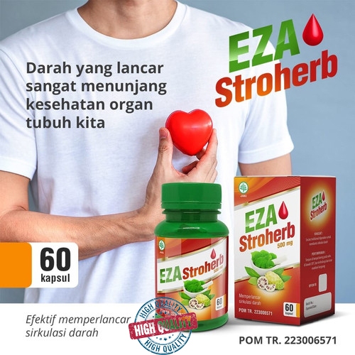 Kapsul Herba STROKE EZA isi 60 kapsul untuk mengatasi stroke