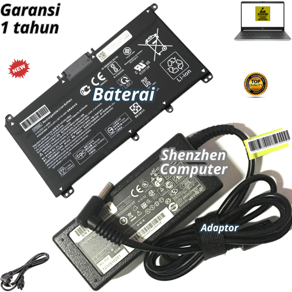 Baterai Charger Adaptor HP 15-DB1000 DB0011AU DB1004AU DB0011AU DB0005AU DB0009AU Battery  Adapter
