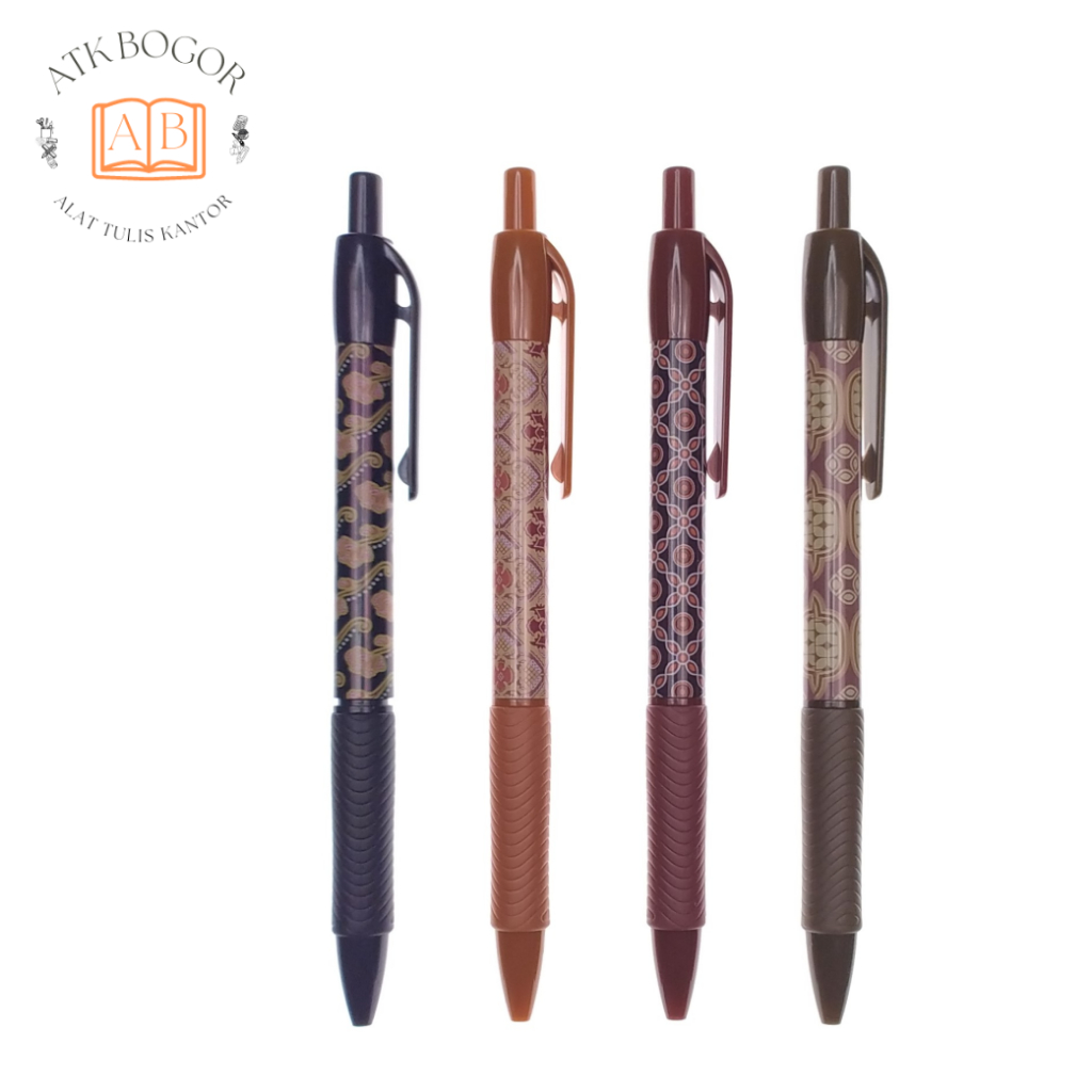 

Pulpen Cetek Motif Batik Ukuran 0.7 Warna Tinta Hitam Joyko Ball Pen Culture BP-184