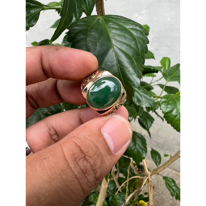 natural jedeite jade type a burma / giok burma tipe a