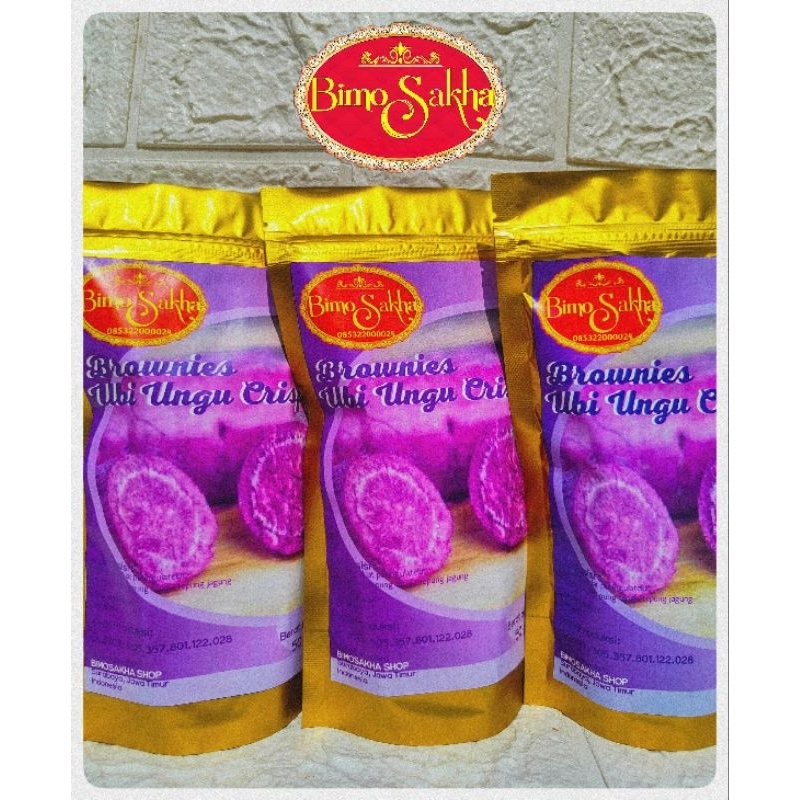 

BIMOSAKHA BROWNIES UBI UNGU CRISPY 50 gr bundling 3 pcs