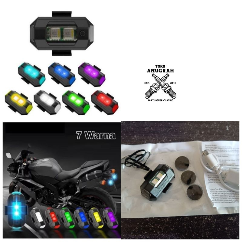 Lampu Kedip LED USB Lampu Motor Balap LED
