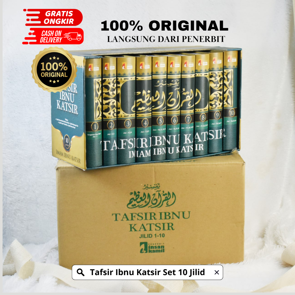 Tafsir Ibnu Katsir 30 Juz Set Terlengkap 10 Jilid HC 17 x 24 cm - Insan Kamil