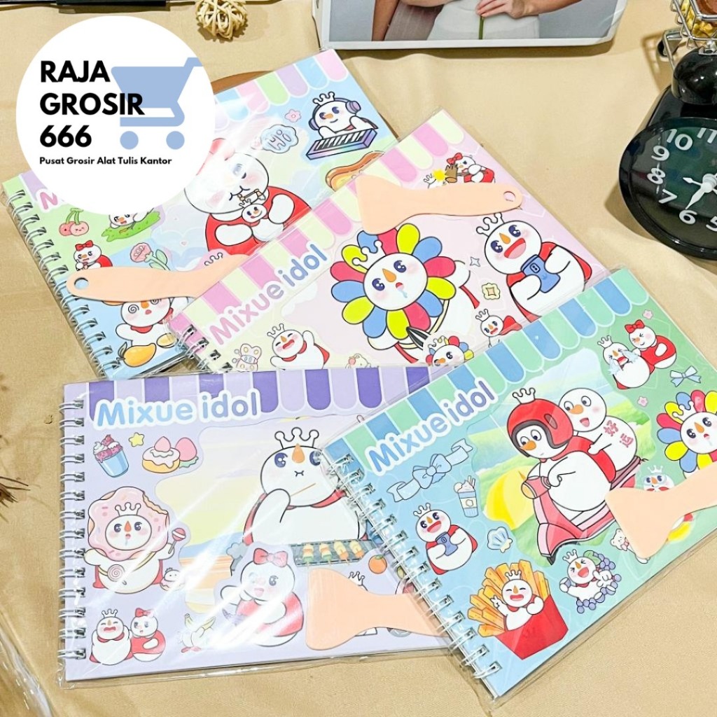 

BUKU STIKER SPIRAL MANUSIA MIXUE SALJU SNOWMAN PS-1022 STICKER BOOK TERMURAH COD KOREA AESTHETIC
