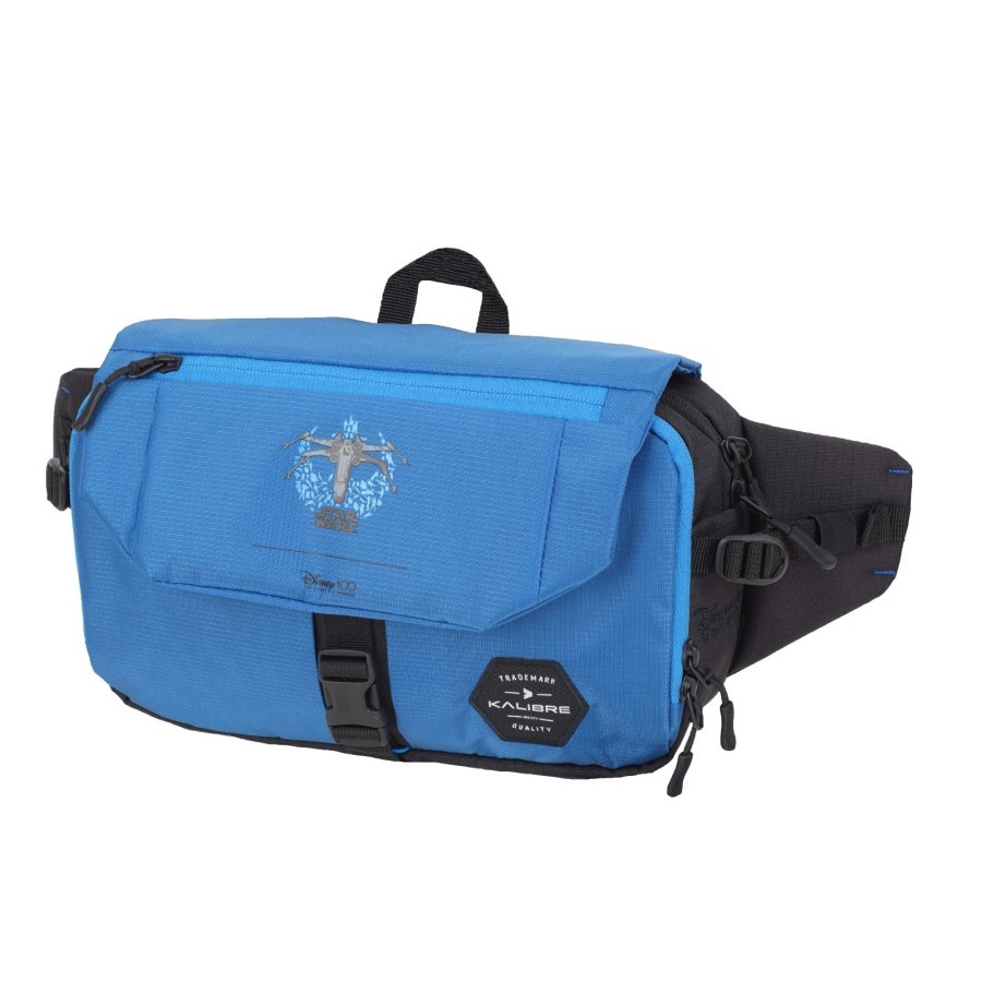 Tas Selempang Kalibre Star Wars Waist Bag Royal Blue-Black 4L dengan 2 Kompartmen Utama dan 1 Kompar