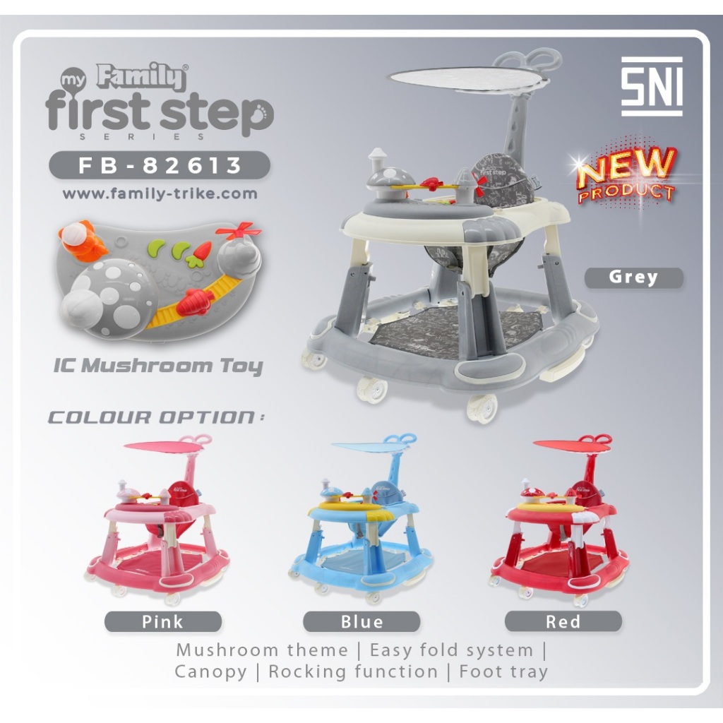 BABY WALKER FAMILY FIRST STEP 82613