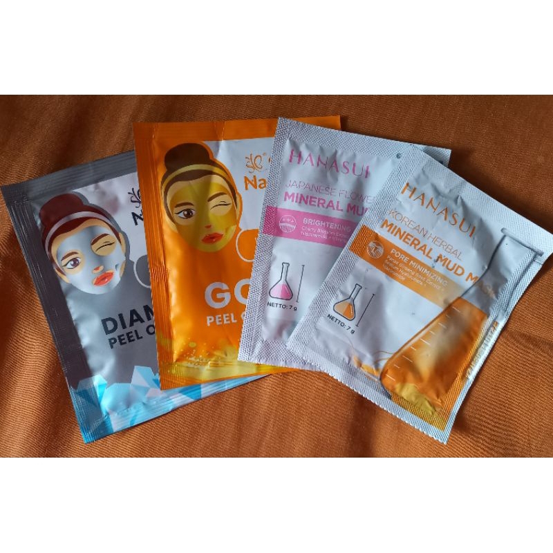 SHEET MASK, Masker Kecantikan Wajah, Peel Off Mask, KOREAN Herbal Mineral Mud Mask