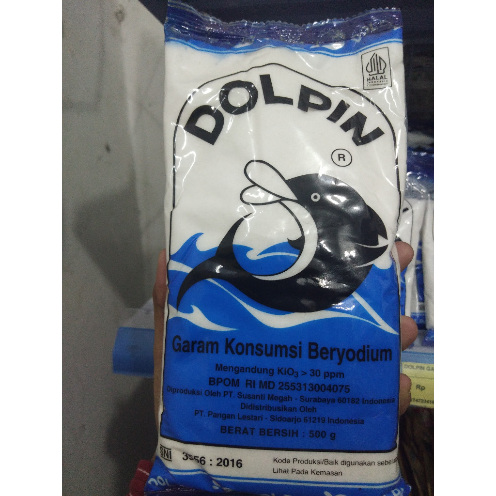 

Dolpin Garam Dapur Lezat 500g - Garam Konsumsi Garam Kuliner Beryodium