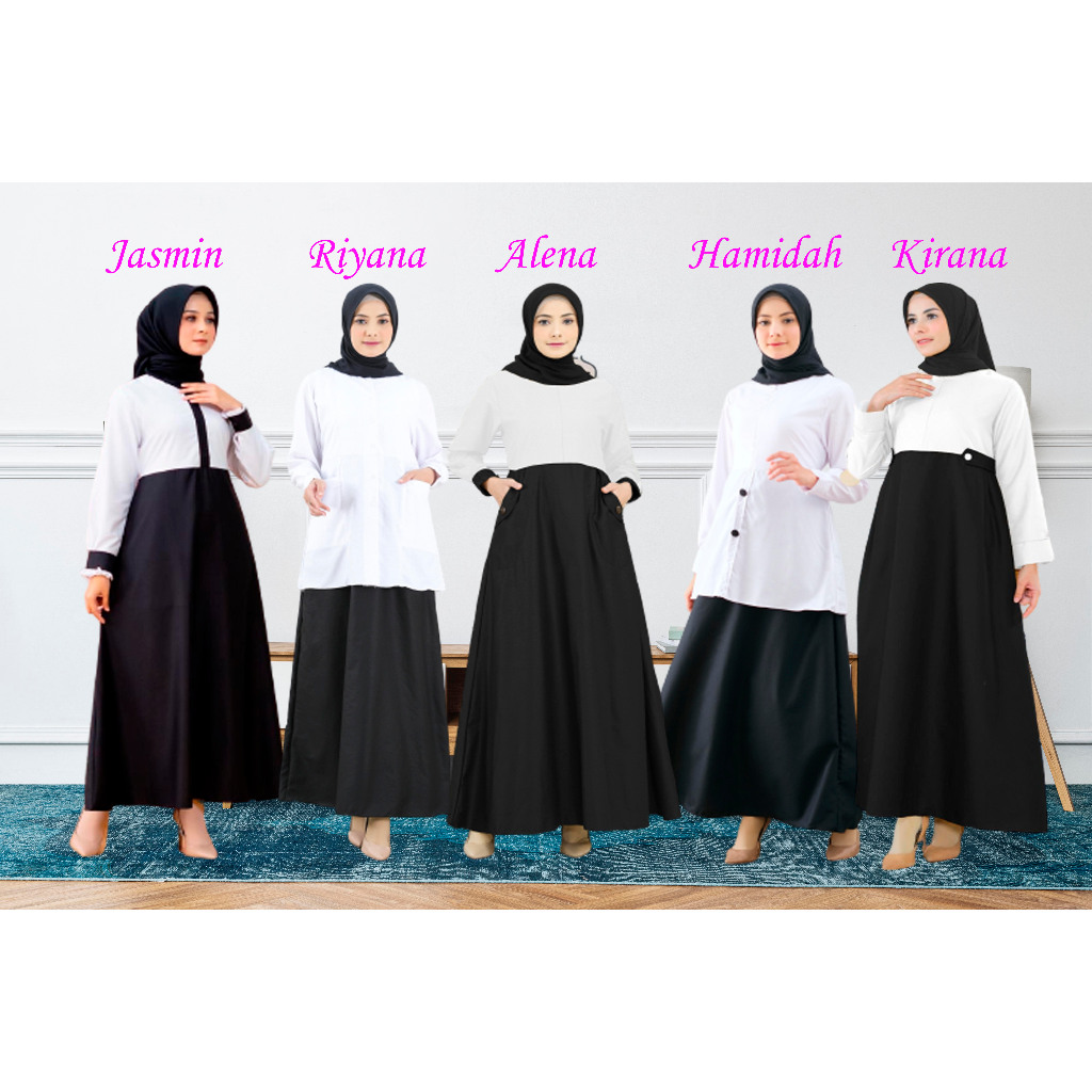 Shamarastore -  Seragam Kerja Hitam Putih  Seragam Guru PDH PNS PPPK