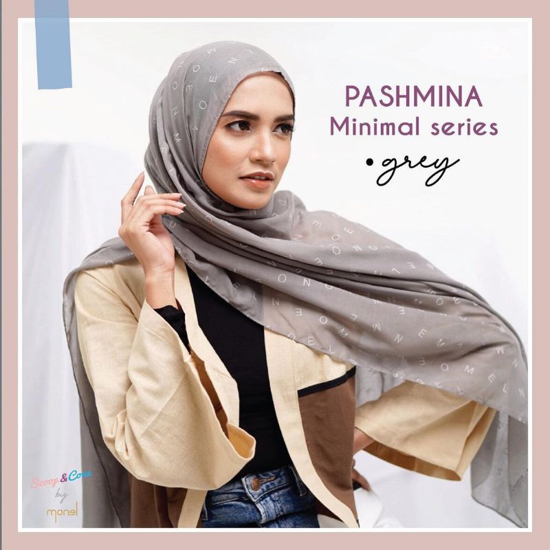 CUCI GUDANG HIJAB MONEL PASHMINA MINIMAL SERIES