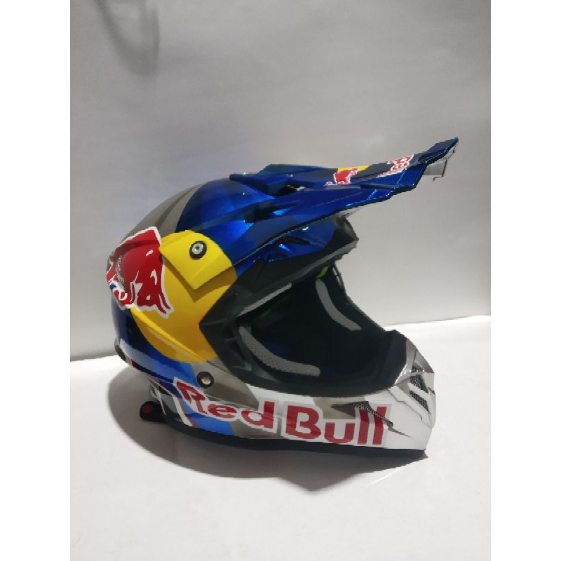 HELM JPX REPLIKA AIROH REDBULL,Helm motor cross Trail Trabas JPX REPLIKA AIROH