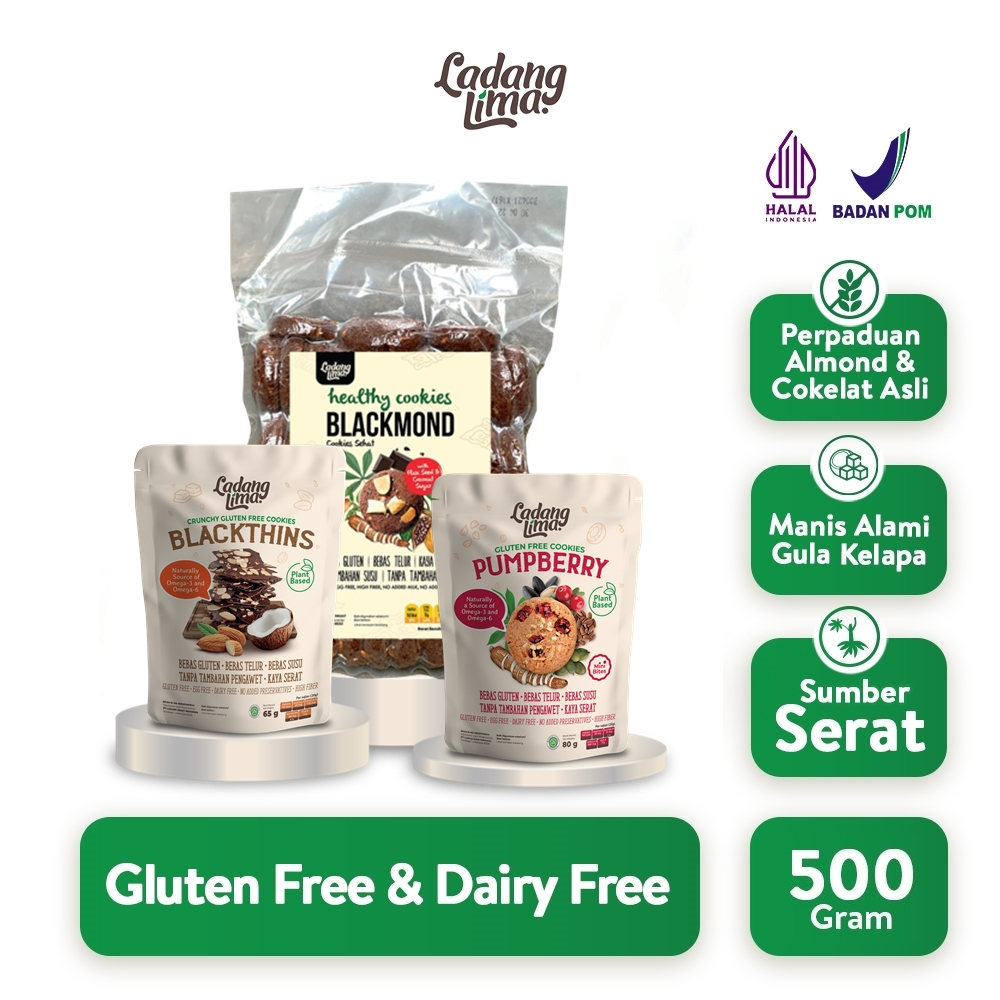 

Blackmond 500g - Cookies Gluten Free Ladang Lima | Healthy Cookies With Protein