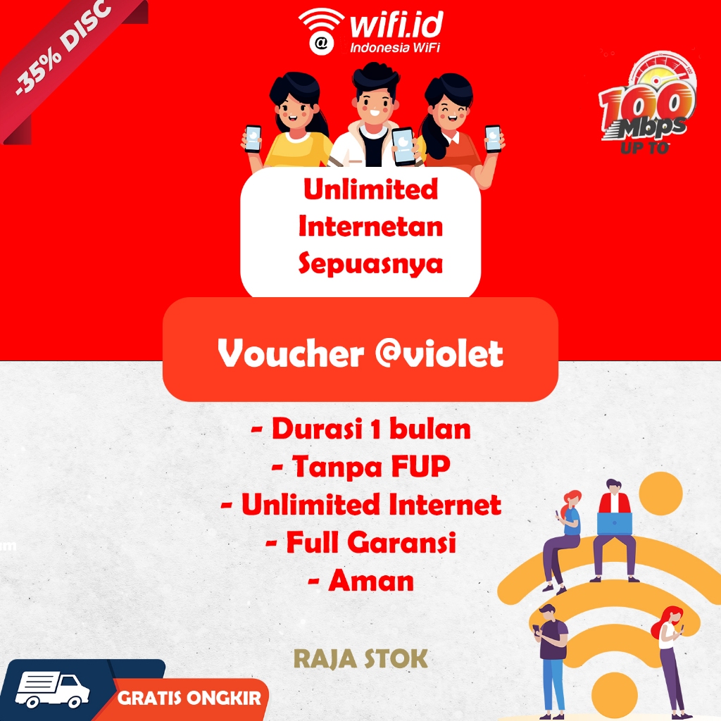 WIFI ID @VIOLET 1 BULAN OFFICIAL RESMI