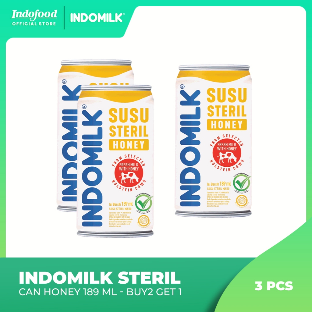 

Buy 2 Get 1 Pcs - Indomilk Steril Can Honey 189 ml