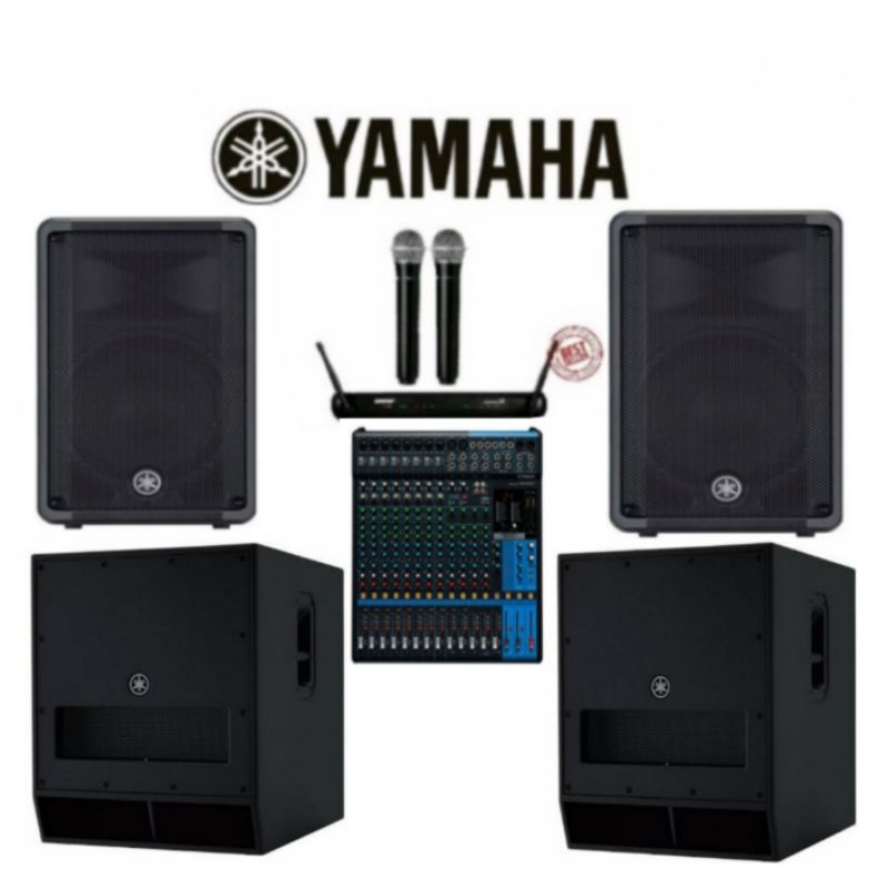 Paket Sound System Yamaha DXS 18 - DBR-15 Original