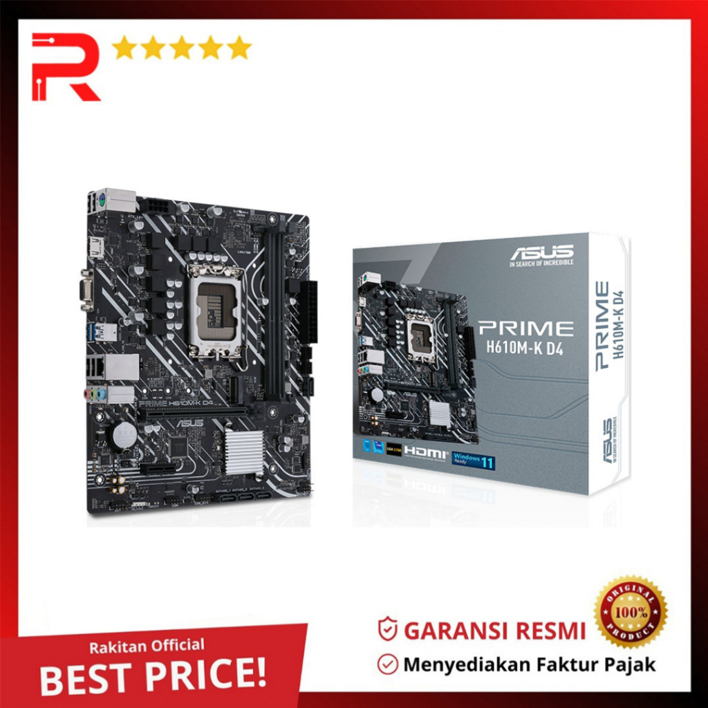 Motherboard ASUS PRIME H610M-K DDR4 M-ATX LGA 1700 H610M K