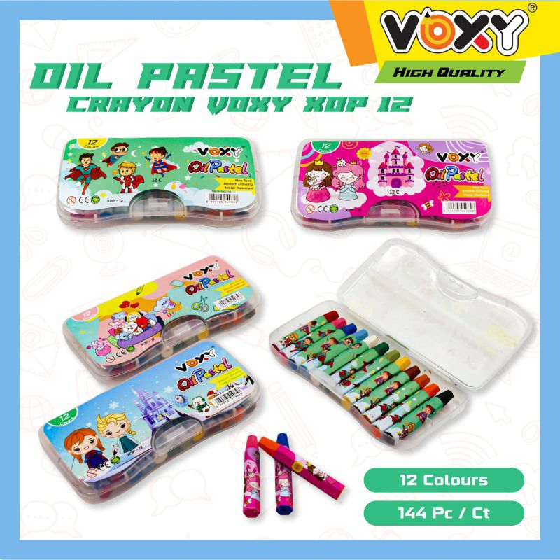 

Crayon krayon anak / oil pastel mini set 12 warna termurah