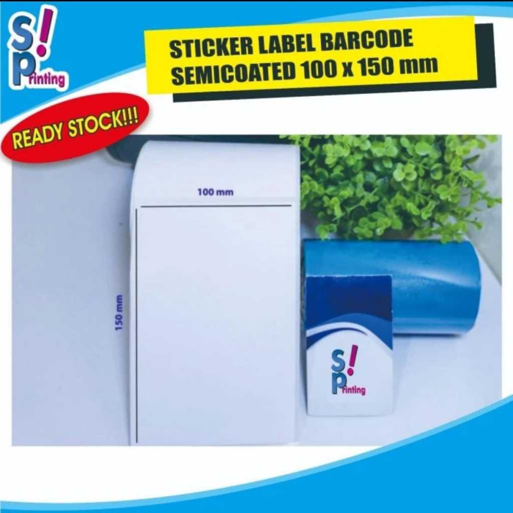 

LABEL BARCODE 100 X 150 mm KERTAS STICKER LABEL SEMICOATED 100x150 mm