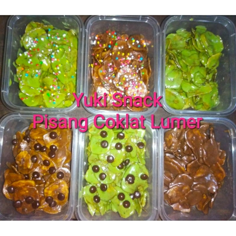 

kripik pisang coklat / kripik pisang manis /kripik pisang coklat lumer