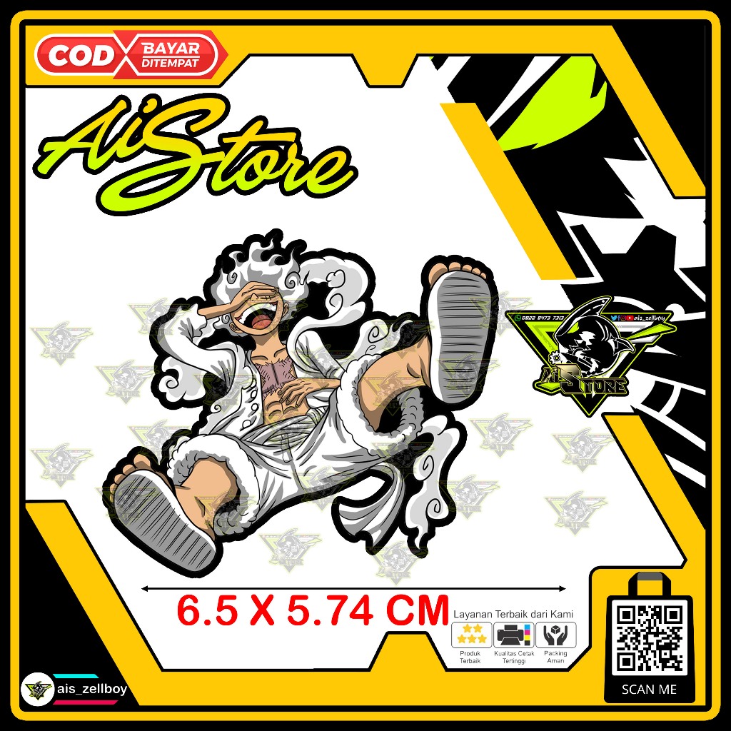 Stiker Luffy Gear 5