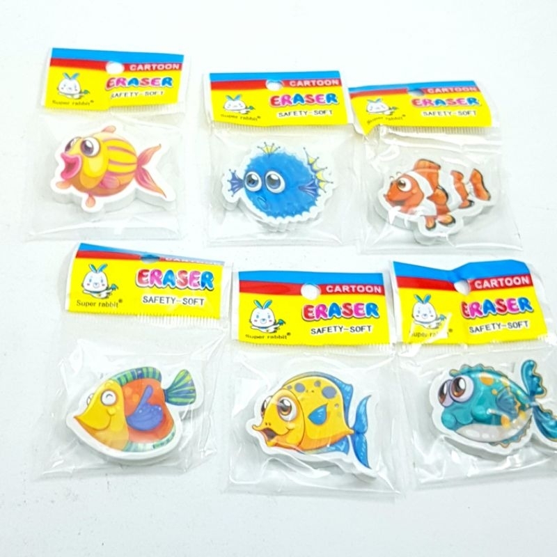 

Penghapus Bentuk Ikan Laut / Eraser Anak Lucu R-602