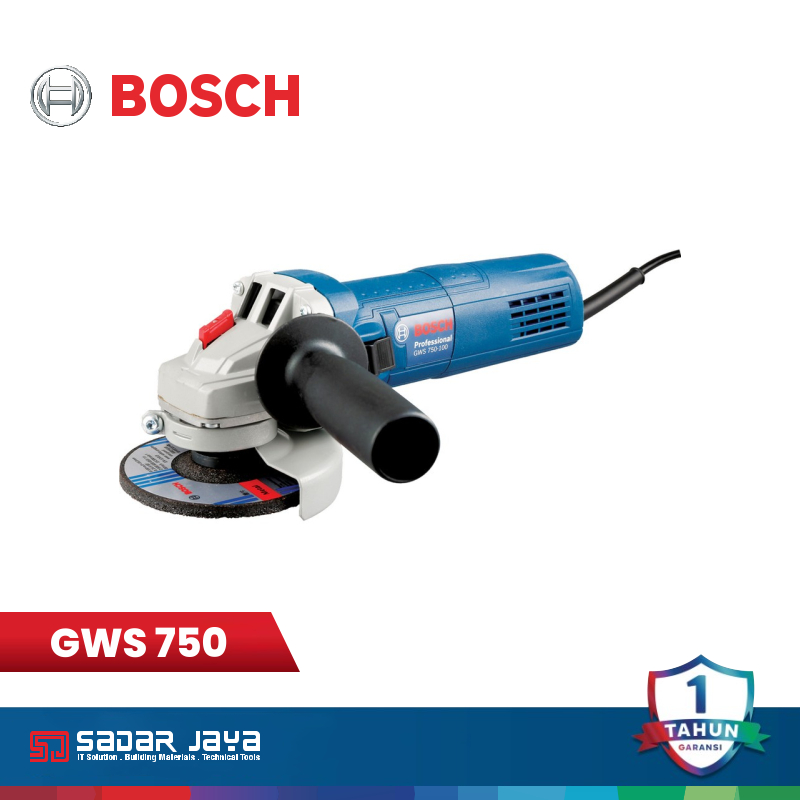 Mesin Gerinda Bosch 750-100 Grinder 4" Gerinda Tangan Listrik GWS 750