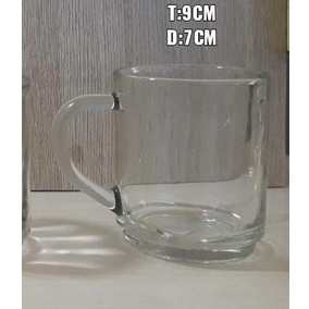 Souvenir Gelas Kaca Gelas Minum Gelas CG Cangkir Gelas Gagang Kaca Gelas Kopi Bening Polos sovenir n