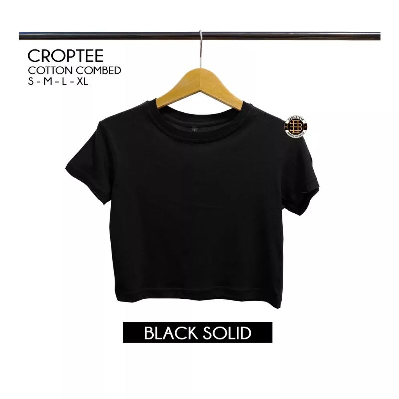 Crop Top Korea Wanita Lengan Pendek Baju Crop Top Atasan Wanita Kekinian