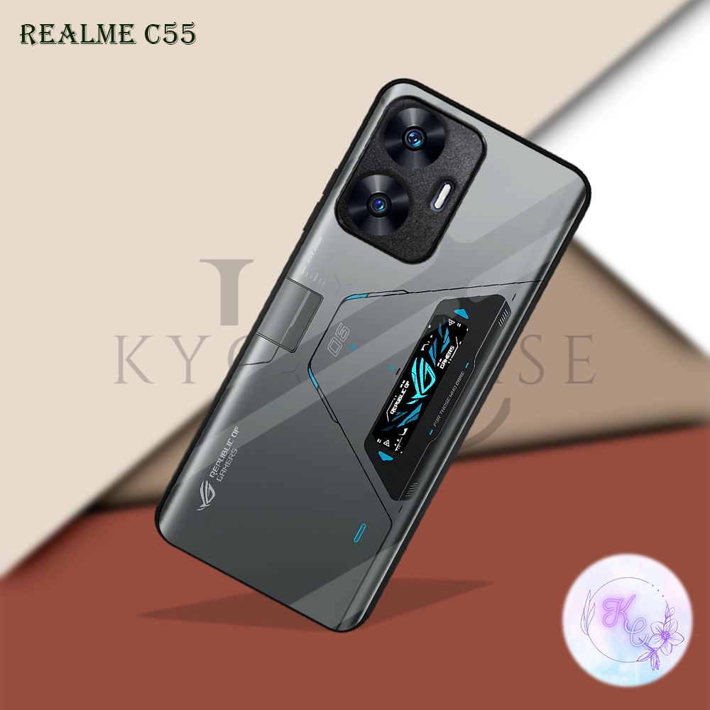 |GG03| KYON CASE REALME C55 GLOSSY KILAU EFEK KACA | BAHAN CASING SOFTCASE | KESING KUALITAS PREMIUM