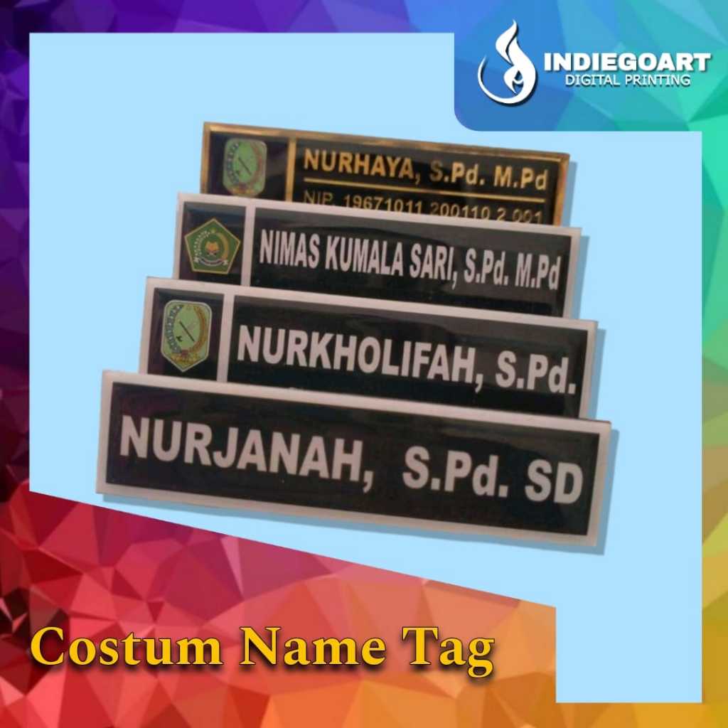 

NAME TAG PAPAN NAMA PENGAIT MAGNET /PENITI PAKU NAME TAG | PIN NAMA